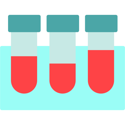 des tubes à essai Generic color fill Icône