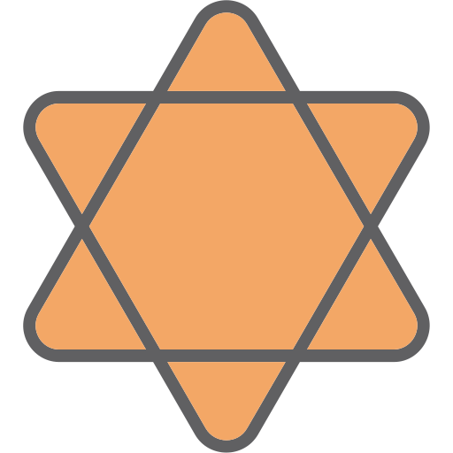 hexagrama Generic color lineal-color icono