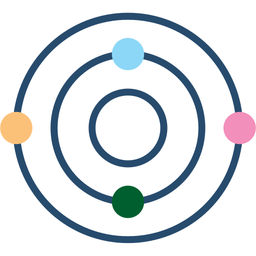 sistema solare Generic color fill icona