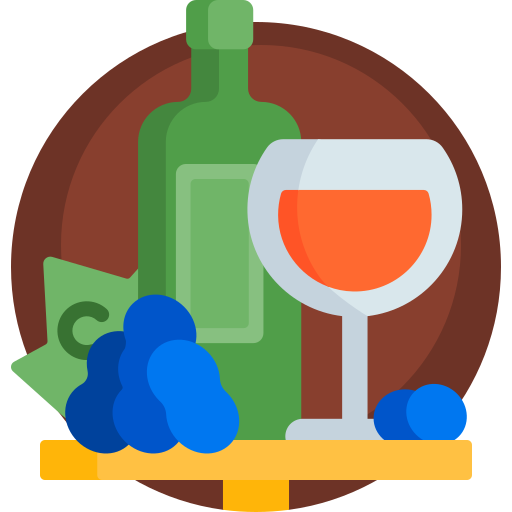 와인 Detailed Flat Circular Flat icon