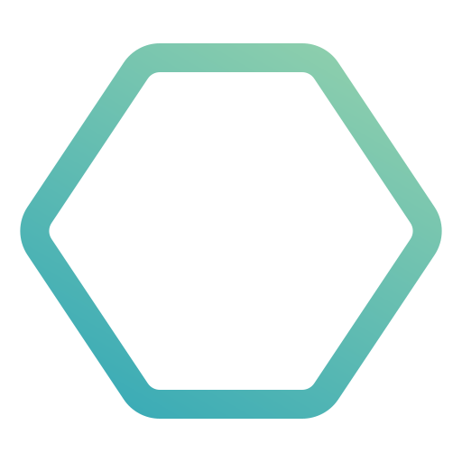 Hexagon Generic gradient outline icon