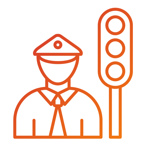 Traffic officer Generic gradient outline icon