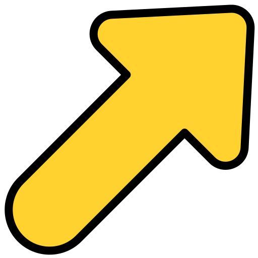 Up right arrow Generic color lineal-color icon
