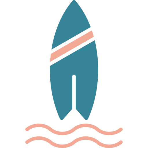 deska surfingowa Generic color fill ikona