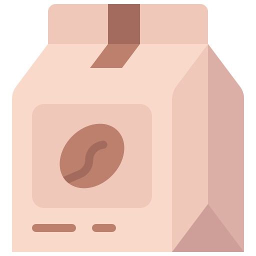 pacchetto caffè Generic color fill icona