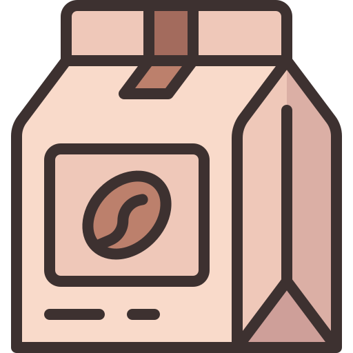 koffie pakket Generic color lineal-color icoon
