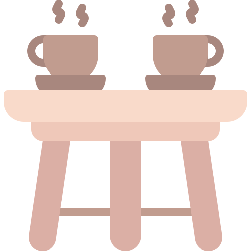 mesa de café Generic color fill Ícone