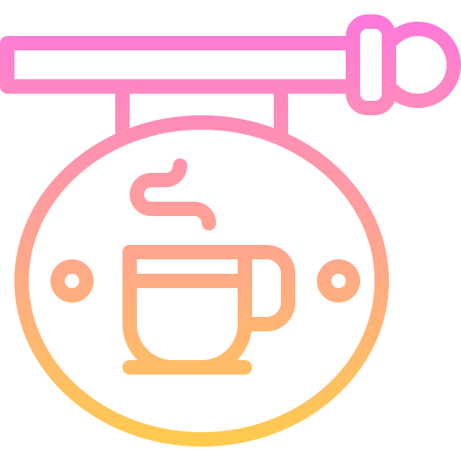 cafetería Generic gradient outline icono