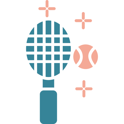 tennis Generic color fill icona