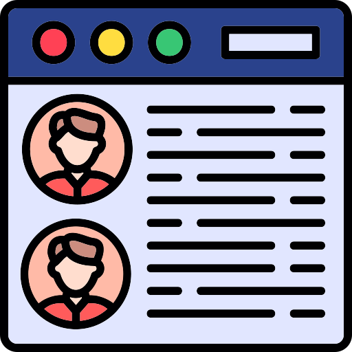 개인 정보 Generic color lineal-color icon
