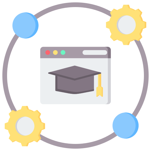 Online learning Generic color fill icon