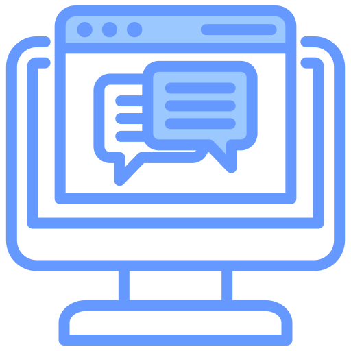 Online discussion Generic color lineal-color icon