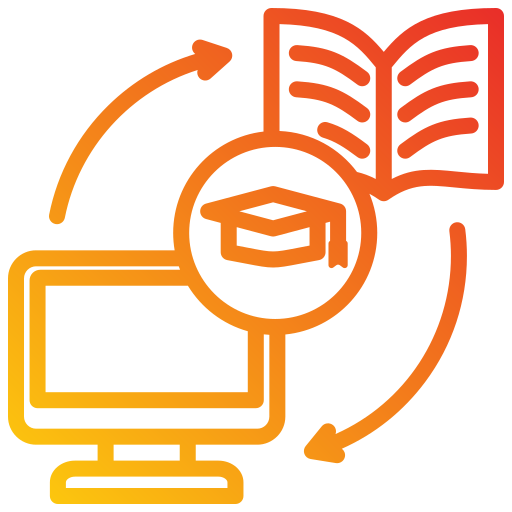 Blended learning Generic gradient outline icon