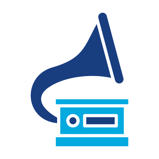 Gramophone Generic color fill icon