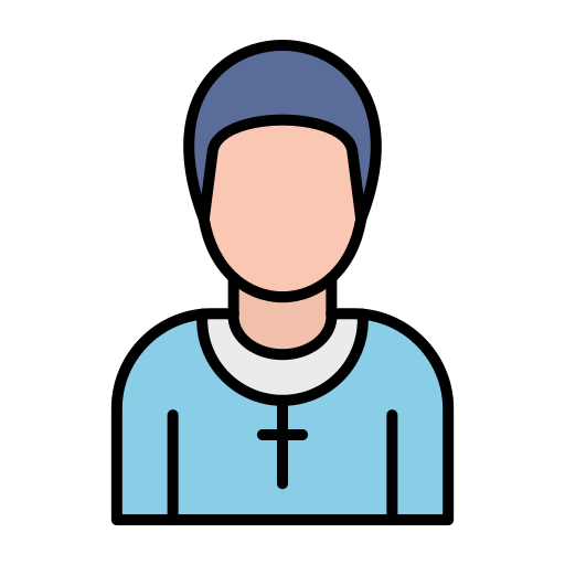 Pastor Generic color lineal-color icon