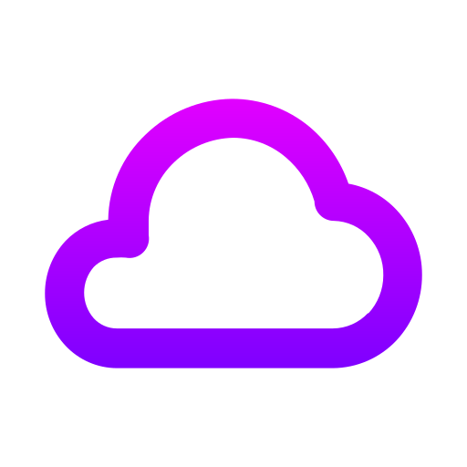 nuvola Generic gradient outline icona