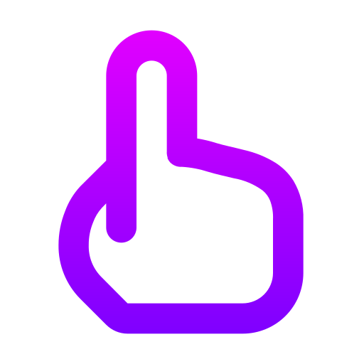 handwijzer Generic gradient outline icoon