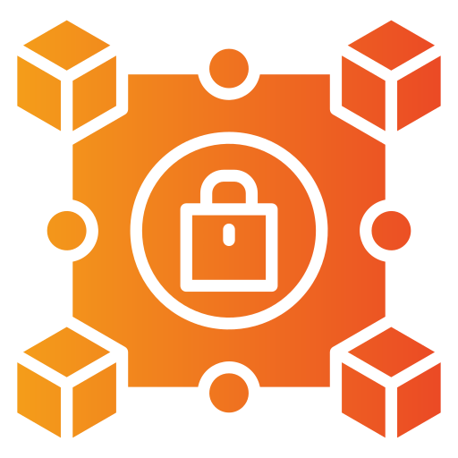 sicurezza della blockchain Generic gradient fill icona