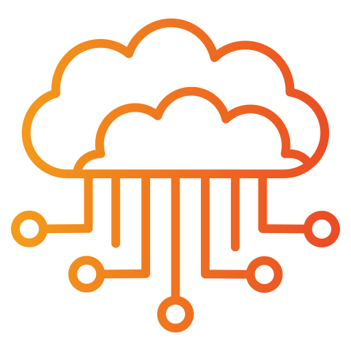 connessione al cloud Generic gradient outline icona