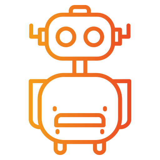 Робот-помощник Generic gradient outline иконка