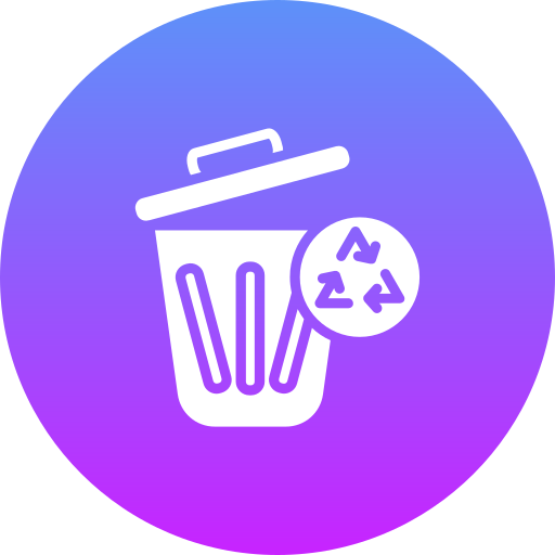 Trash recycle Generic gradient fill icon