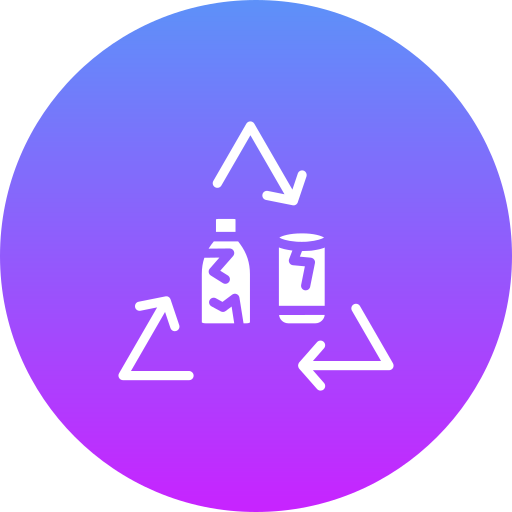 recykling szkła Generic gradient fill ikona