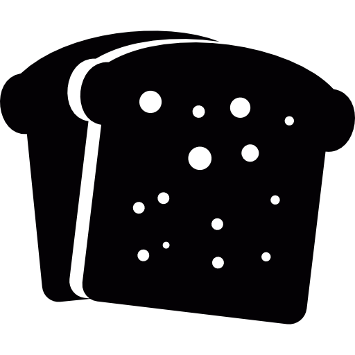 Breakfast bread toasts  icon