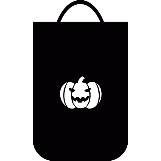 borsa della spesa con la zucca  icona