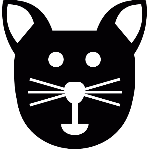 katten hoofd  icoon