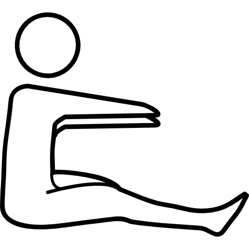 ejercicio abdominal  icono