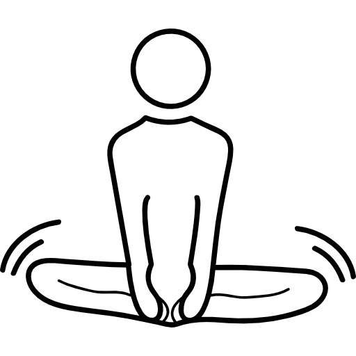 posizione yoga del loto  icona