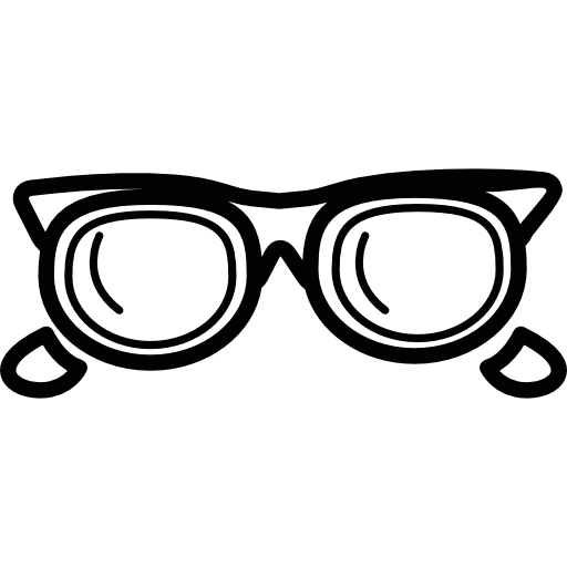 ouderwetse bril  icoon