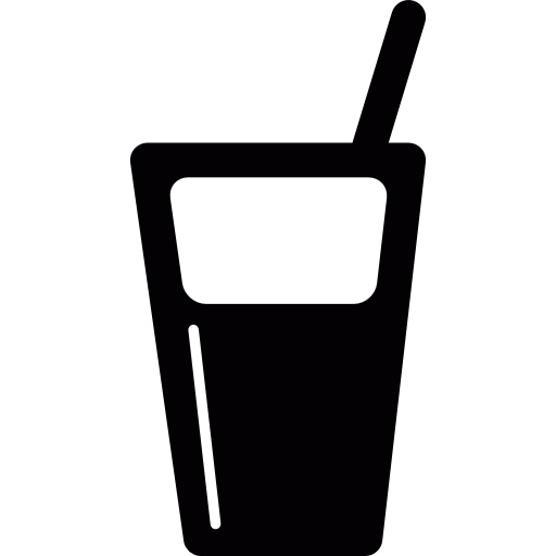 bicchiere di soda fresca Basic Straight Filled icona