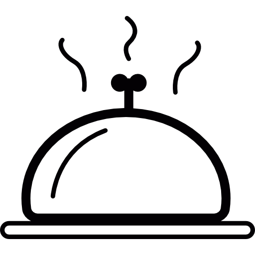 Covered food plate  icon