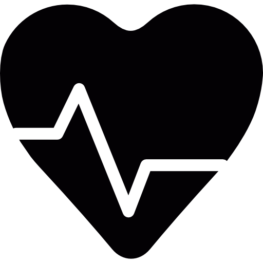 Heart beats Basic Straight Filled icon