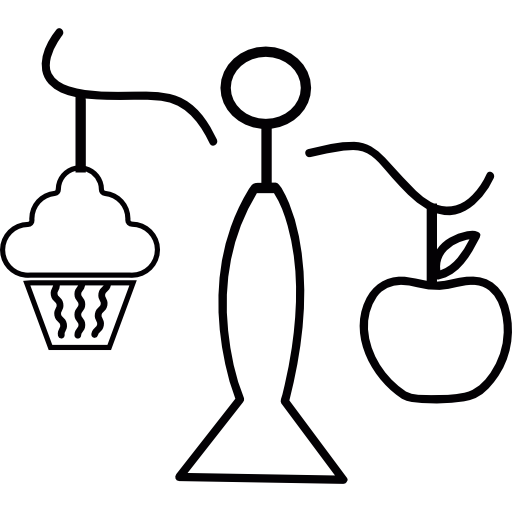 dulces vs frutas  icono