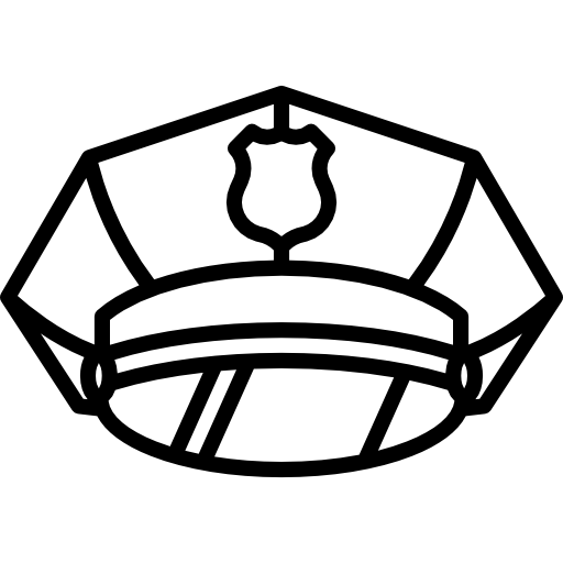 berretto della polizia Special Lineal icona