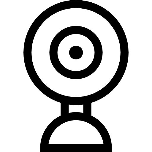 cámara web Basic Straight Lineal icono