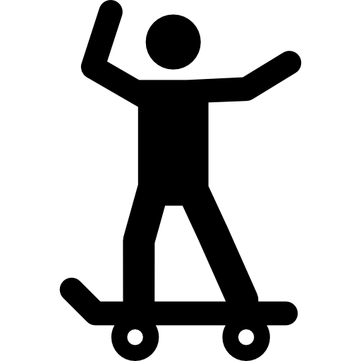 Skateboard Pictograms Fill icon