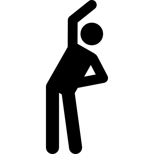 Stretching Pictograms Fill icon