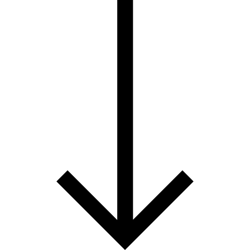 flecha hacia abajo Basic Straight Filled icono