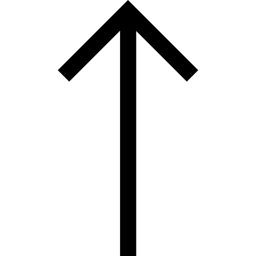 上矢印 Basic Straight Filled icon