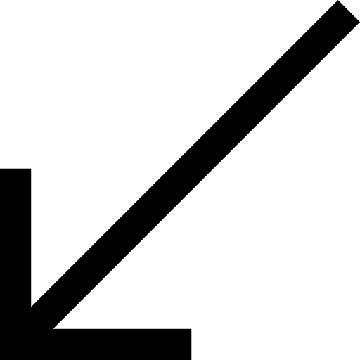 Diagonal arrow Basic Straight Filled icon