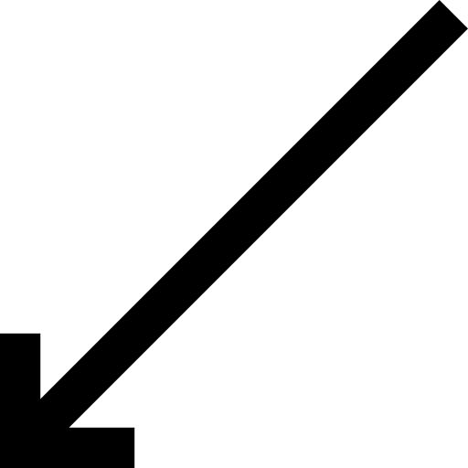 flecha diagonal Basic Straight Filled icono