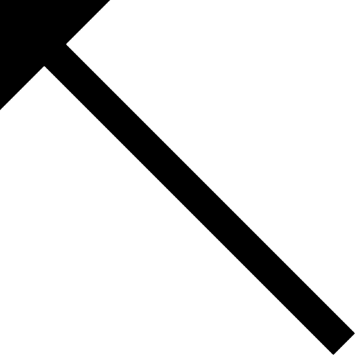 seta diagonal Basic Straight Filled Ícone