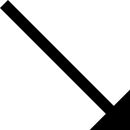 flecha diagonal Basic Straight Filled icono