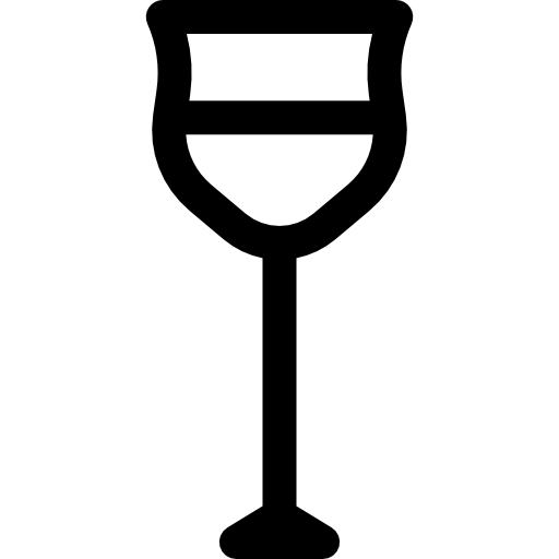 copa de vino rosado  icono