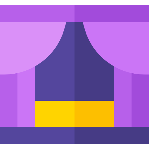 Stage Basic Straight Flat icon