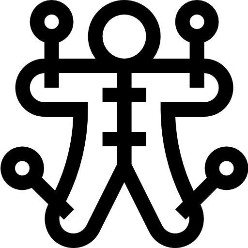 ブードゥー人形 Basic Straight Lineal icon