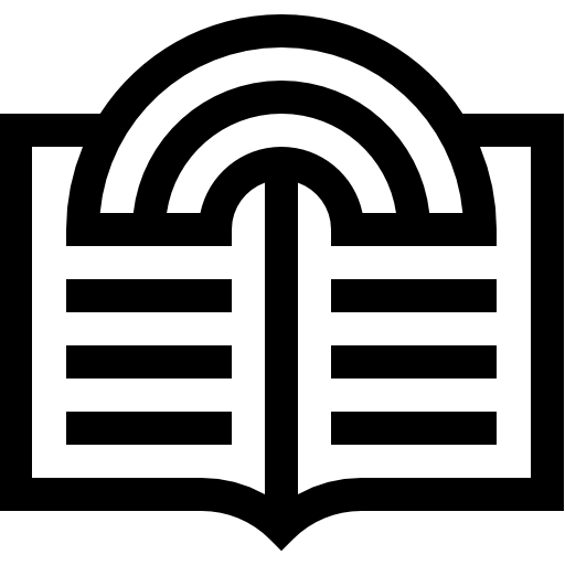 regenboog Basic Straight Lineal icoon